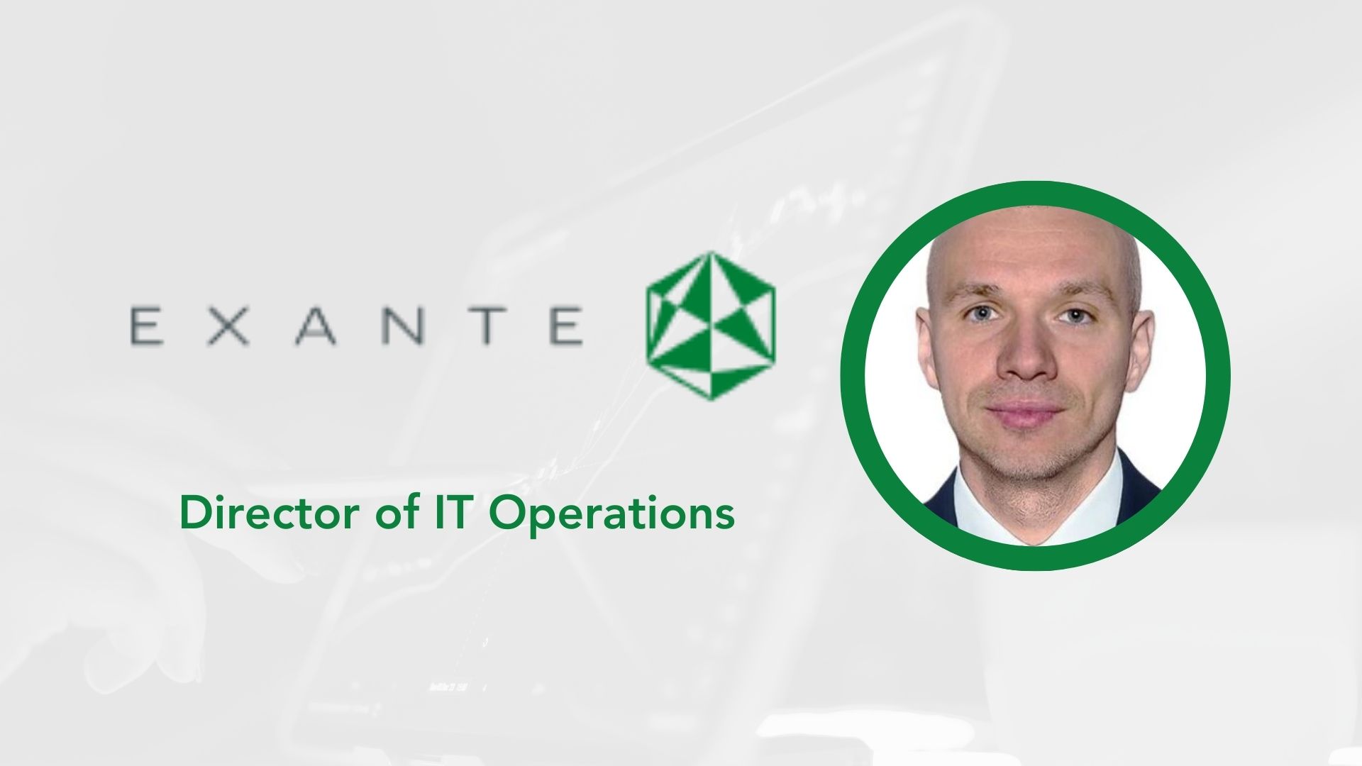 Sergei Solomatin Joins EXNATE as the Director of IT Operations